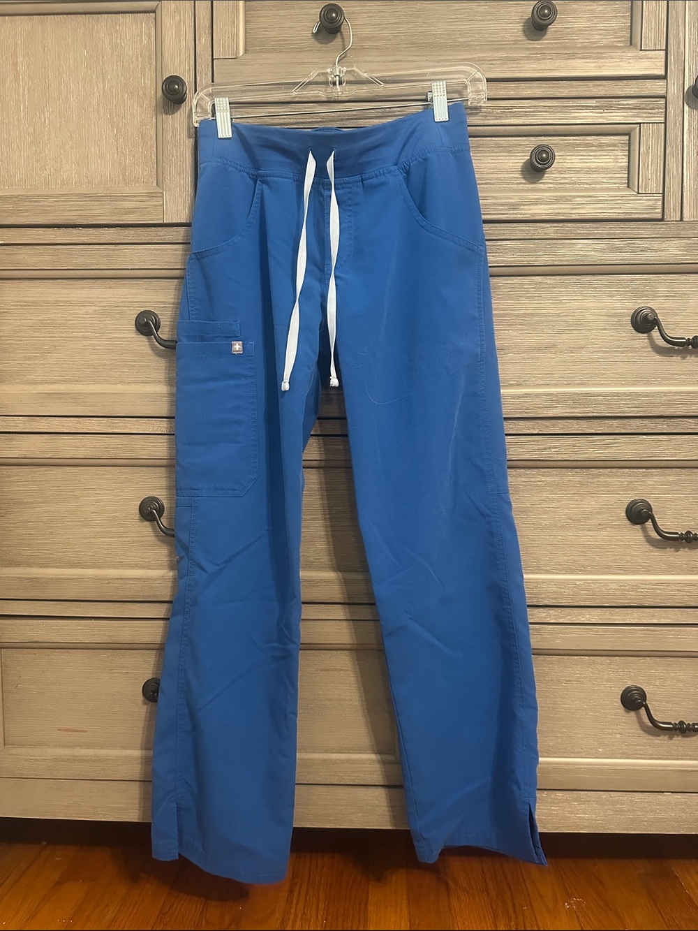 Figs Women's Royal Blue Drawstring Scrub Pants